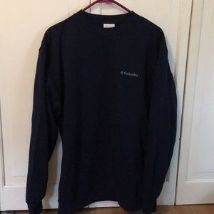 Men’s Columbia crew neck sweatshirt- size large, navy blue